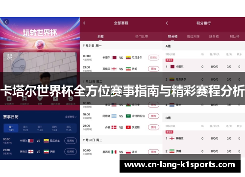 卡塔尔世界杯全方位赛事指南与精彩赛程分析